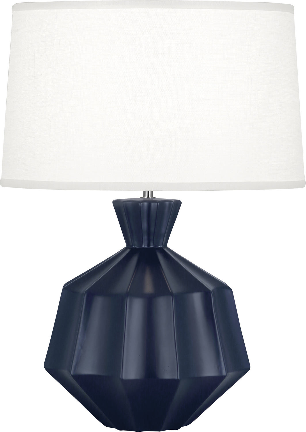 Robert Abbey - MMB17 - One Light Table Lamp - Orion - Matte Midnight Blue Glazed Ceramic