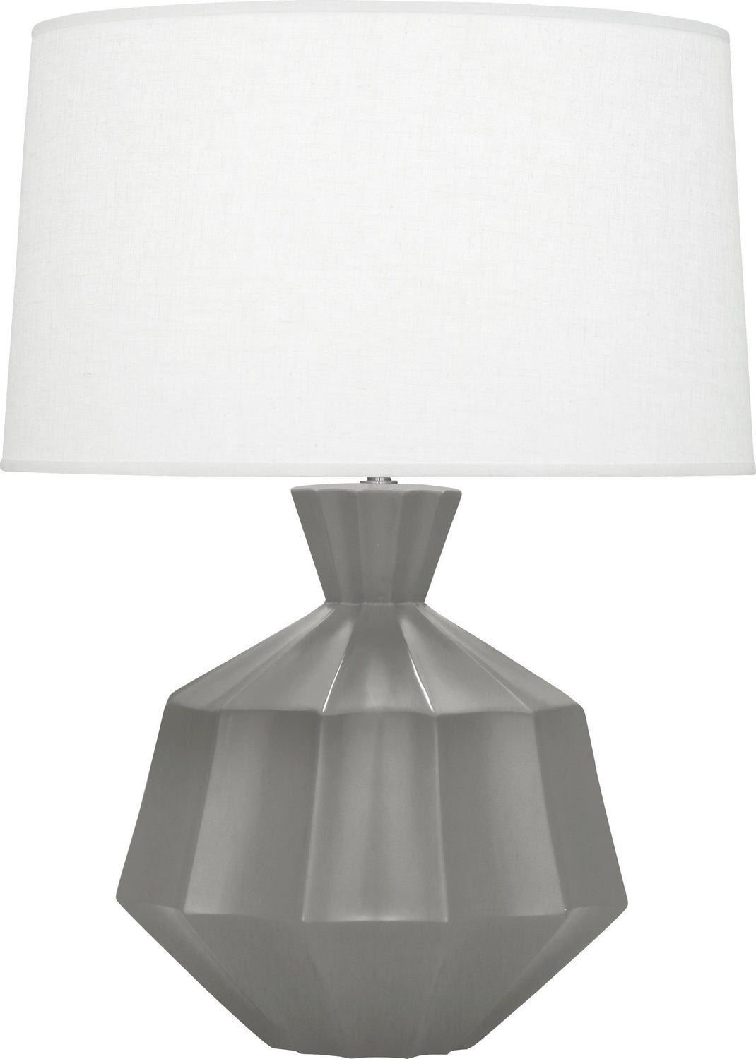 Robert Abbey - MST17 - One Light Table Lamp - Orion - Matte Smokey Taupe Glazed Ceramic