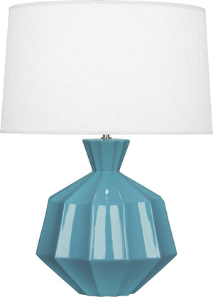 Robert Abbey - OB999 - One Light Table Lamp - Orion - Steel Blue Glazed Ceramic