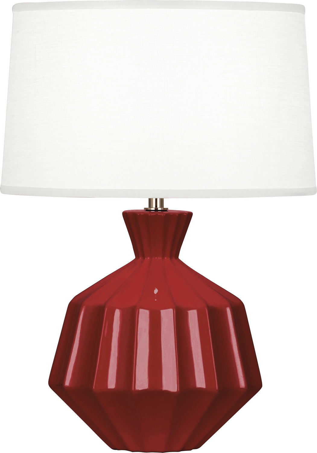 Robert Abbey - OX989 - One Light Accent Lamp - Orion - Oxblood Glazed Ceramic