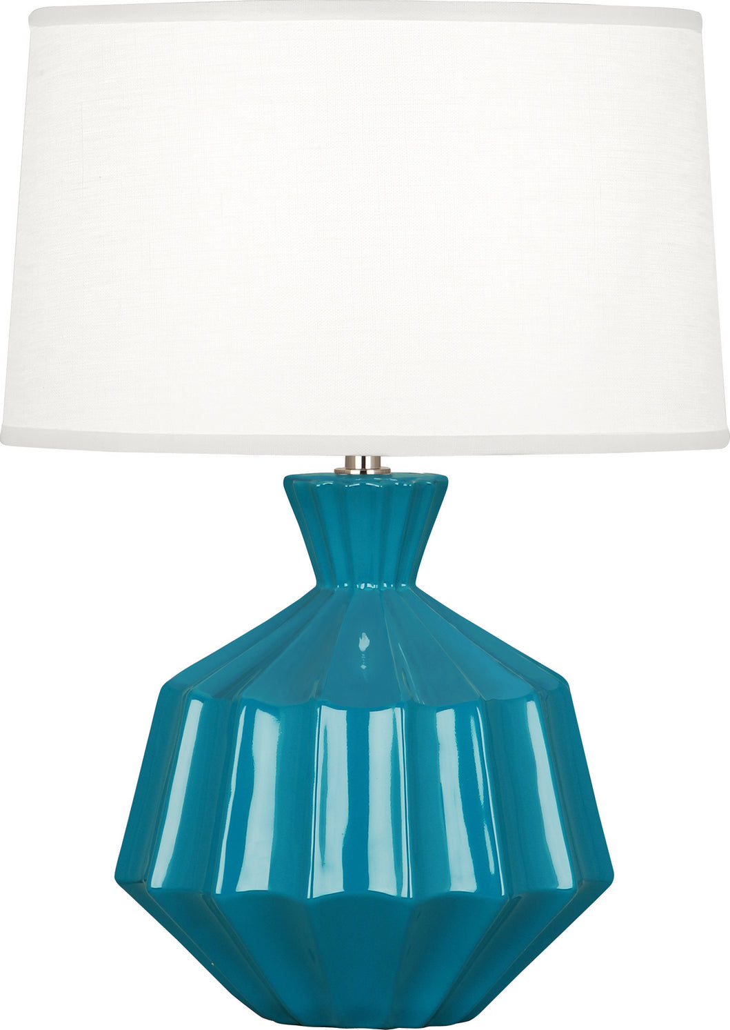 Robert Abbey - PC989 - One Light Accent Lamp - Small Orion - Peacock Glazed Ceramic