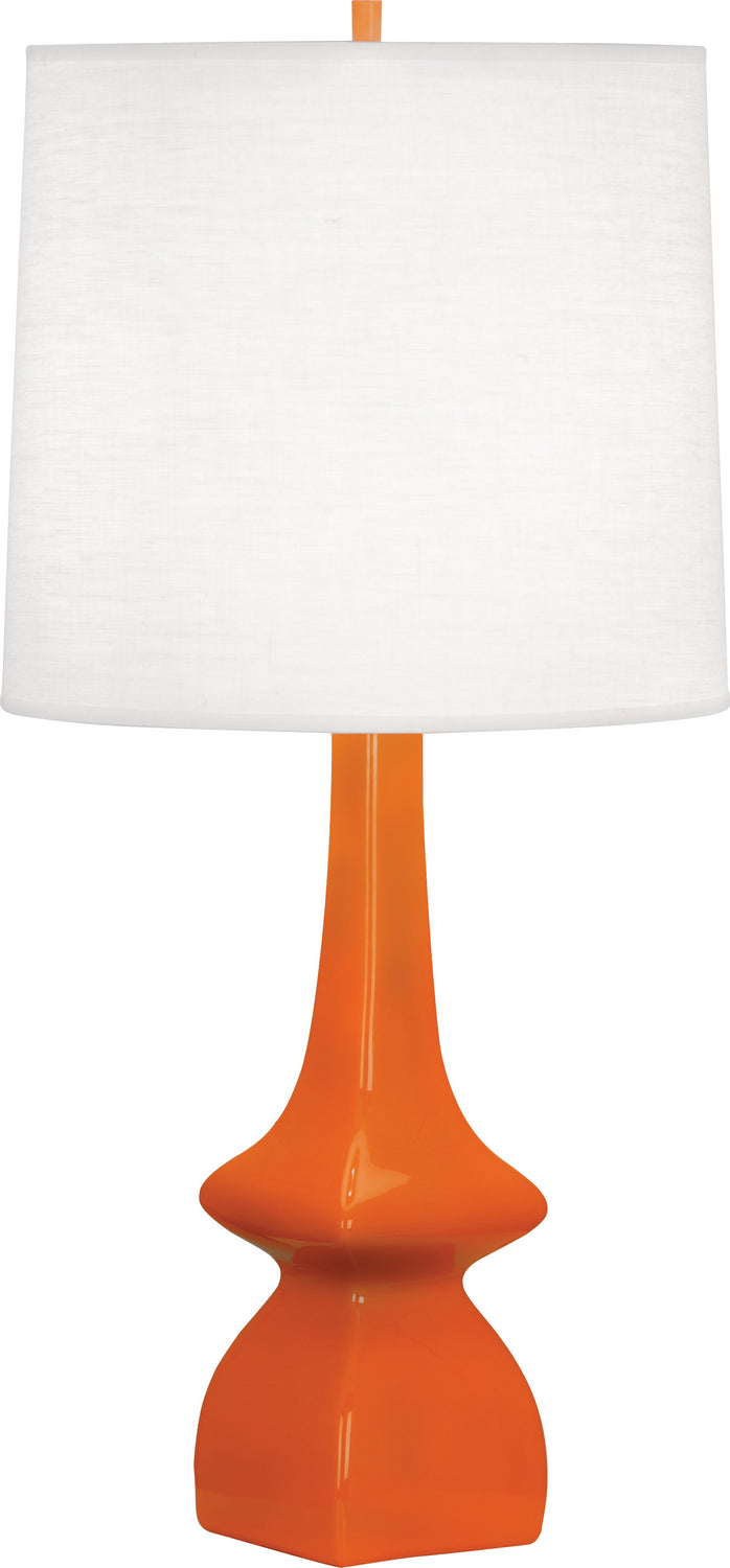 Robert Abbey - PM210 - One Light Table Lamp - Jasmine - PUMPKIN GLAZED CERAMIC