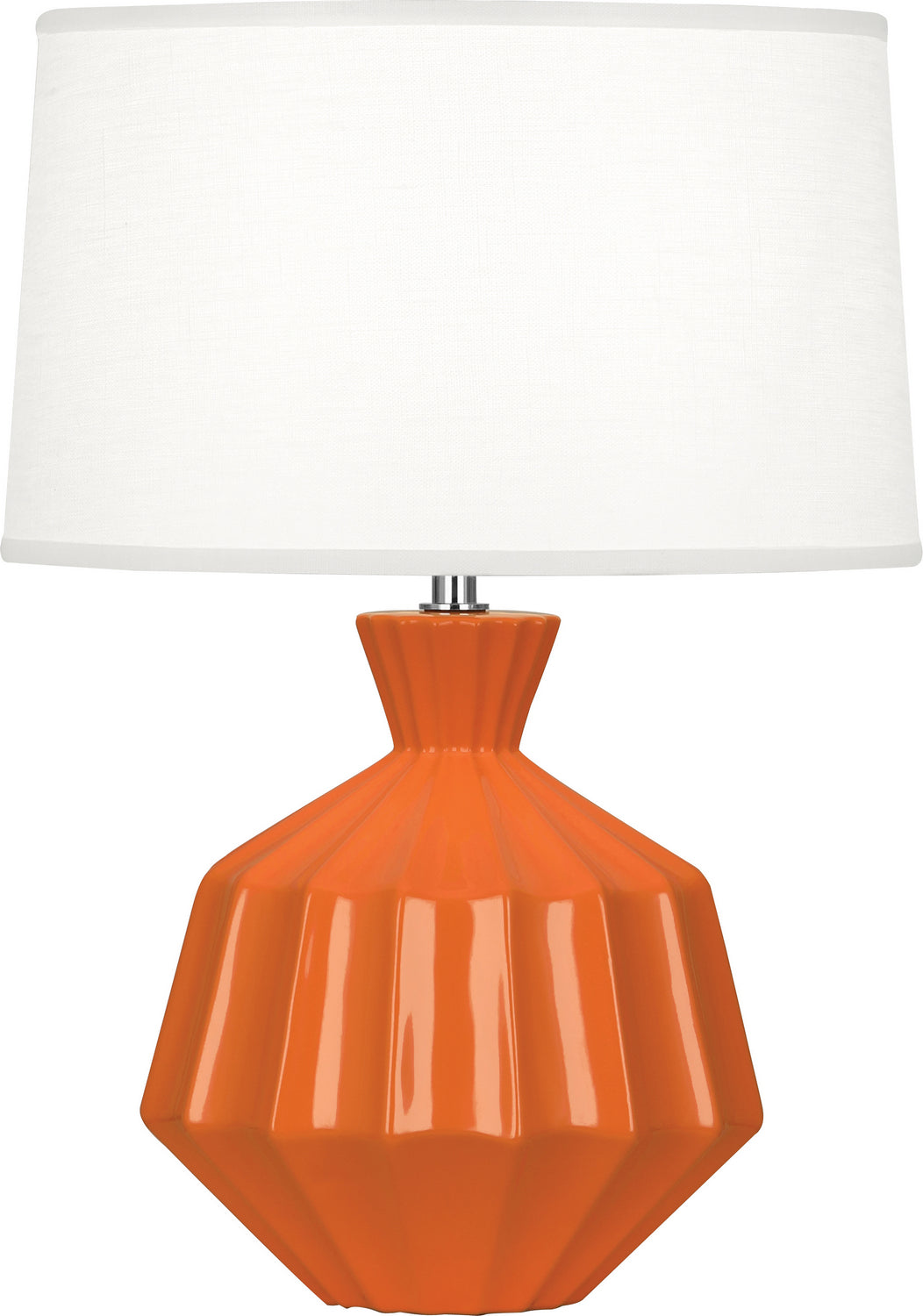 Robert Abbey - PM989 - One Light Accent Lamp - Small Orion - Pumpkin Glazed Ceramic