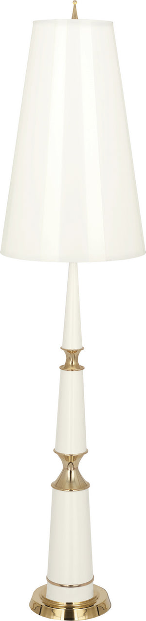 Robert Abbey - W902 - One Light Floor Lamp - Jonathan Adler Versailles - Lily Lacquered Paint w/Modern Brass