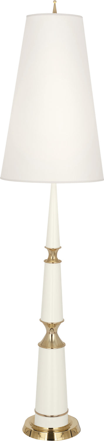 Robert Abbey - W902X - One Light Floor Lamp - Jonathan Adler Versailles - Lily Lacquered Paint w/Modern Brass