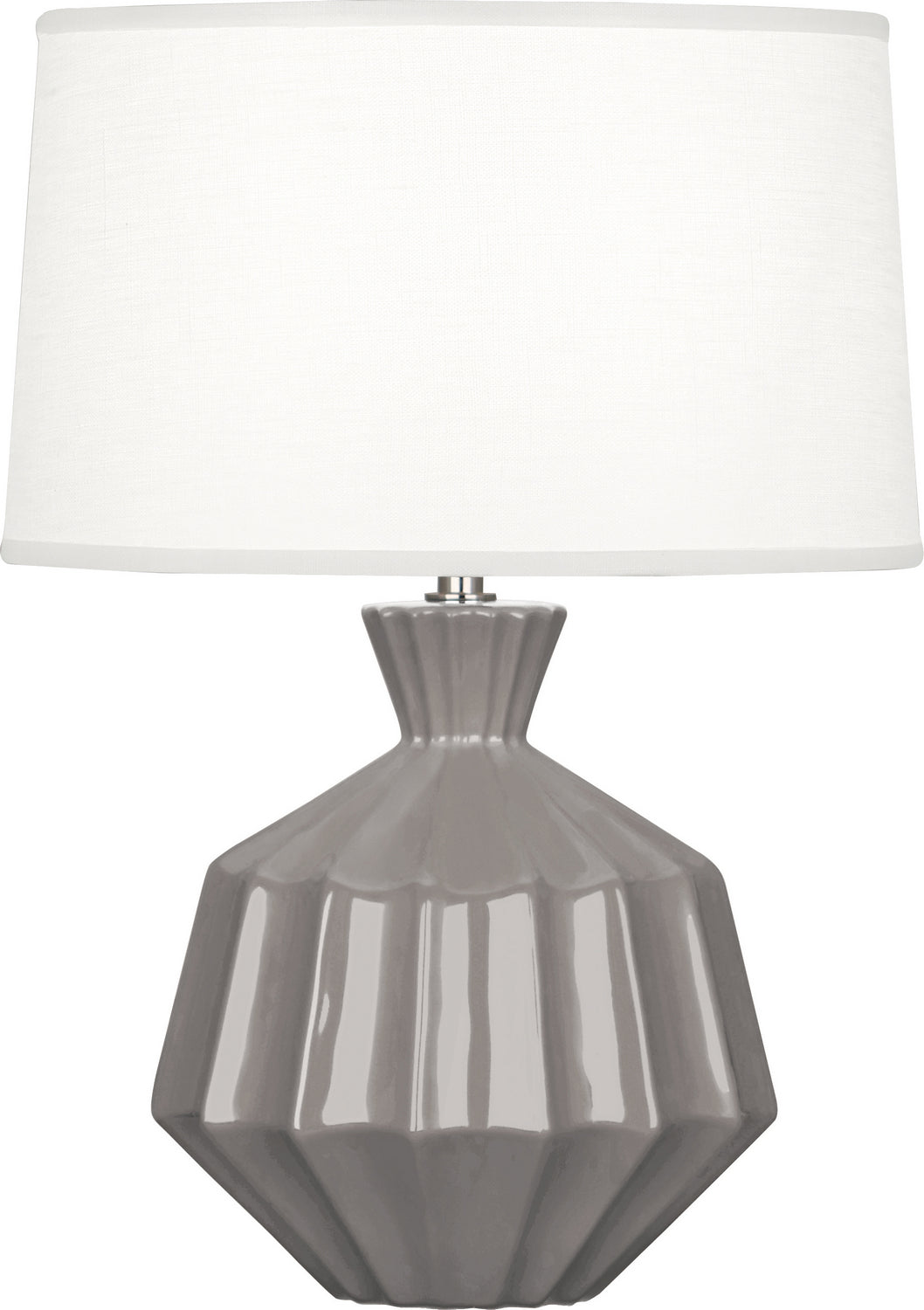 Robert Abbey - ST989 - One Light Accent Lamp - Small Orion - Smokey Taupe Glazed Ceramic