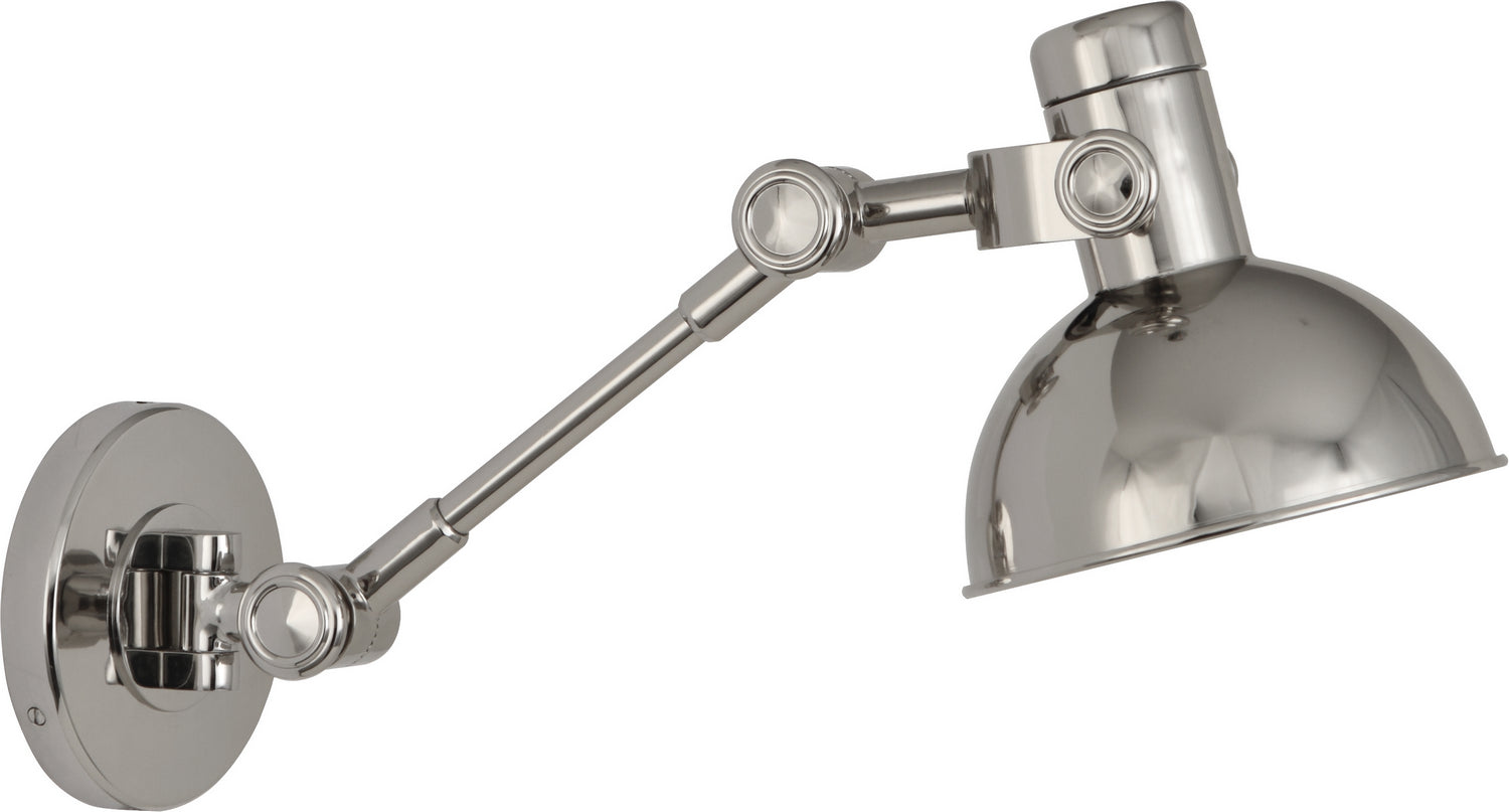 Robert Abbey - S248 - One Light Wall Swinger - Rico Espinet Scout - Polished Nickel