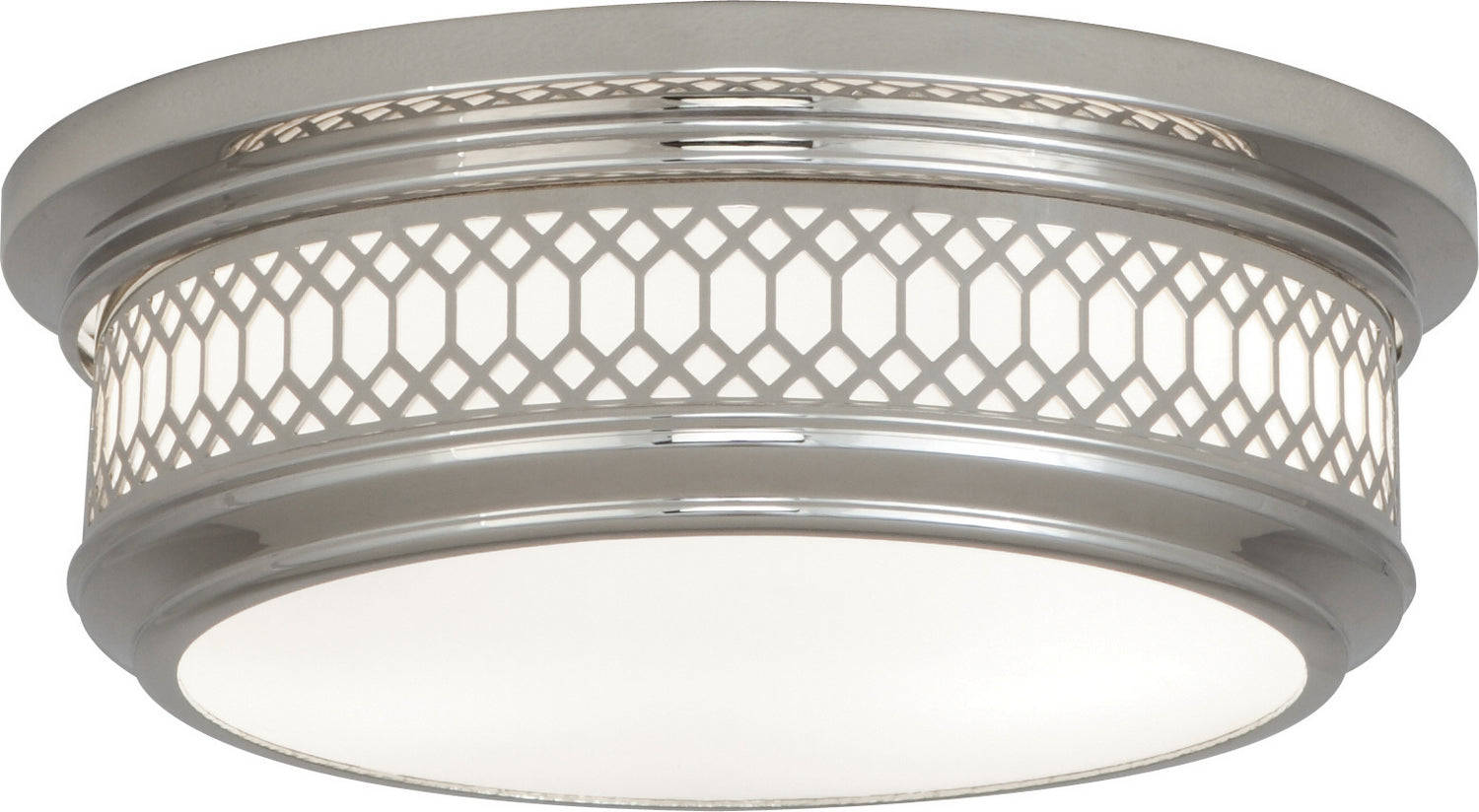 Robert Abbey - S306 - Two Light Flushmount - Williamsburg Tucker - Polished Nickel