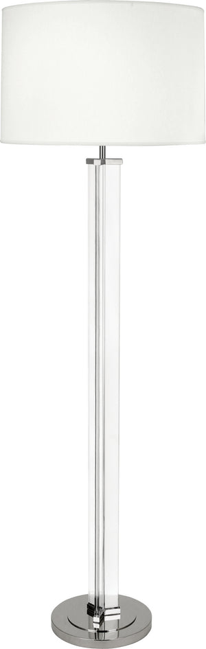 Robert Abbey - S473 - One Light Floor Lamp - Fineas - Clear Glass and Polished Nickel