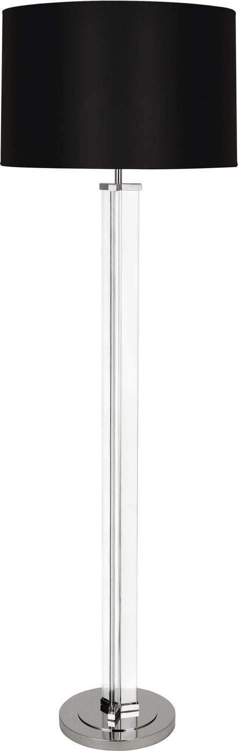 Robert Abbey - S473B - One Light Floor Lamp - Fineas - Clear Glass and Polished Nickel