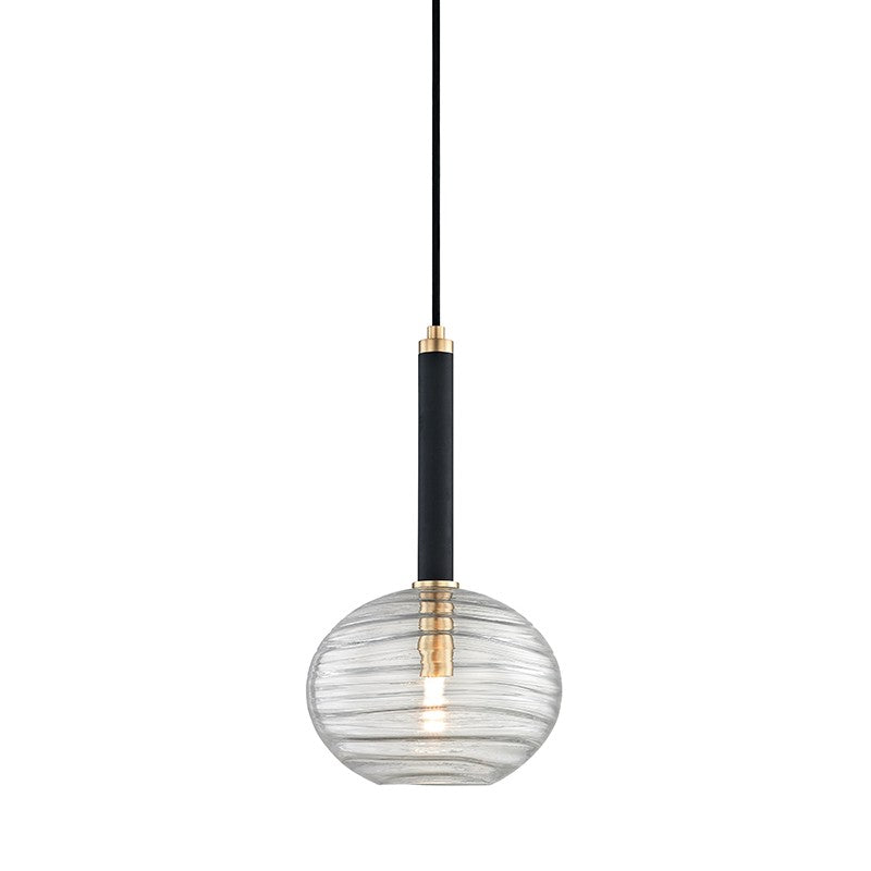 Hudson Valley - 2410-AGB - LED Pendant - Breton - Aged Brass