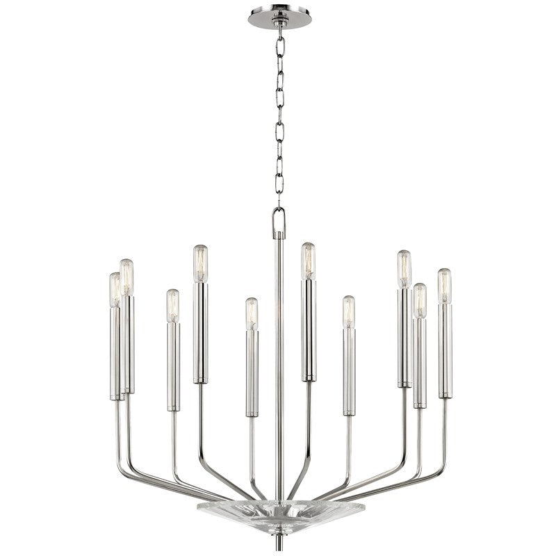 Hudson Valley - 2610-PN - Ten Light Chandelier - Gideon - Polished Nickel