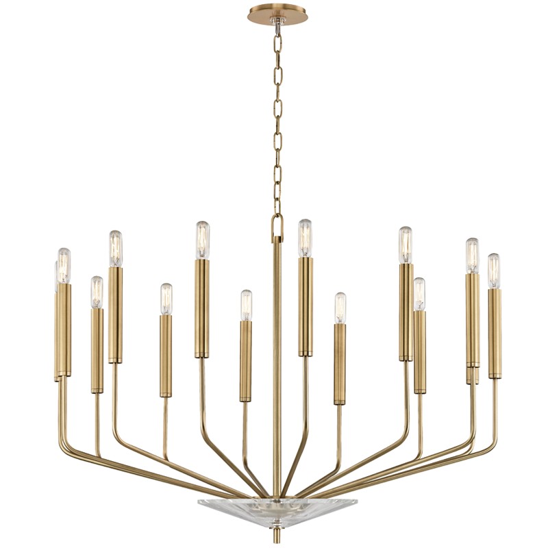 Hudson Valley - 2614-AGB - 14 Light Chandelier - Gideon - Aged Brass