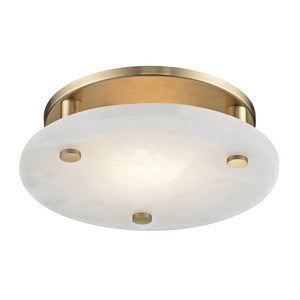 Hudson Valley - 4712-AGB - LED Flush Mount - Croton - Aged Brass