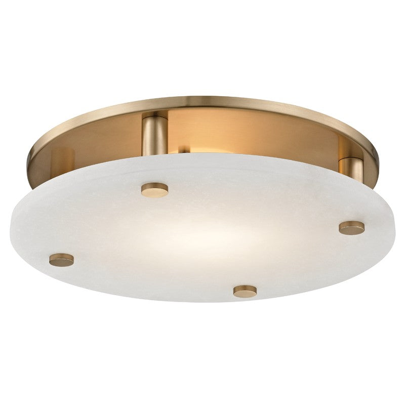 Hudson Valley - 4715-AGB - LED Flush Mount - Croton - Aged Brass