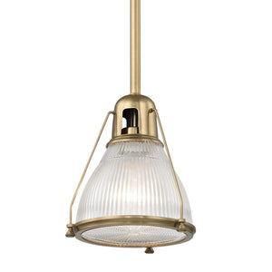 Hudson Valley - 7308-AGB - One Light Pendant - Haverhill - Aged Brass