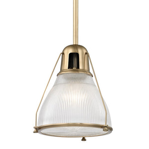 Hudson Valley - 7311-AGB - One Light Pendant - Haverhill - Aged Brass