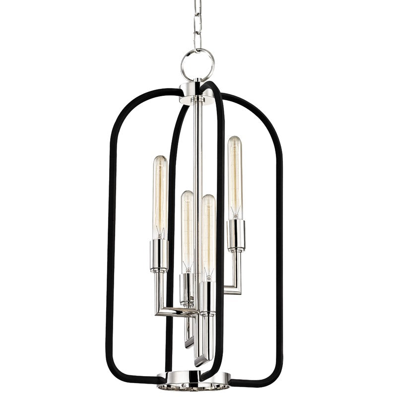 Hudson Valley - 8314-PN - Four Light Chandelier - Angler - Polished Nickel