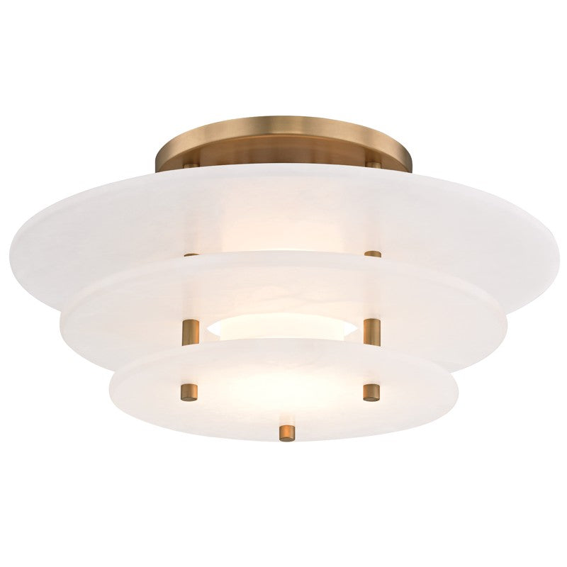 Hudson Valley - 9016F-AGB - LED Flush Mount - Gatsby - Aged Brass