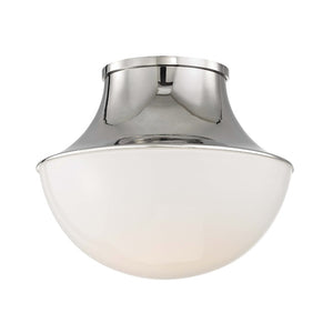 Hudson Valley - 9411-PN - One Light Flush Mount - Lettie - Polished Nickel