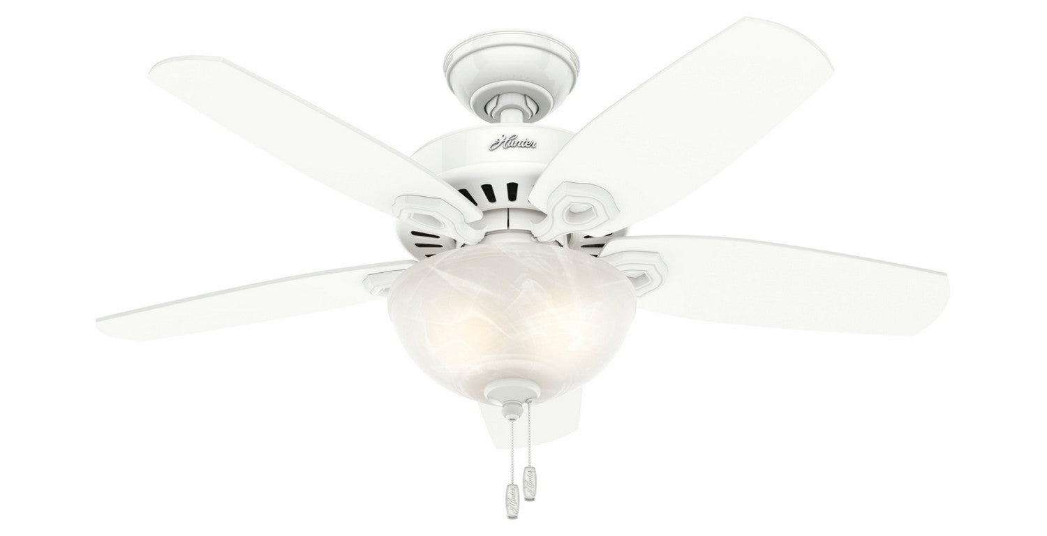 Hunter - 52217 - 42" Ceiling Fan - Builder - Snow White