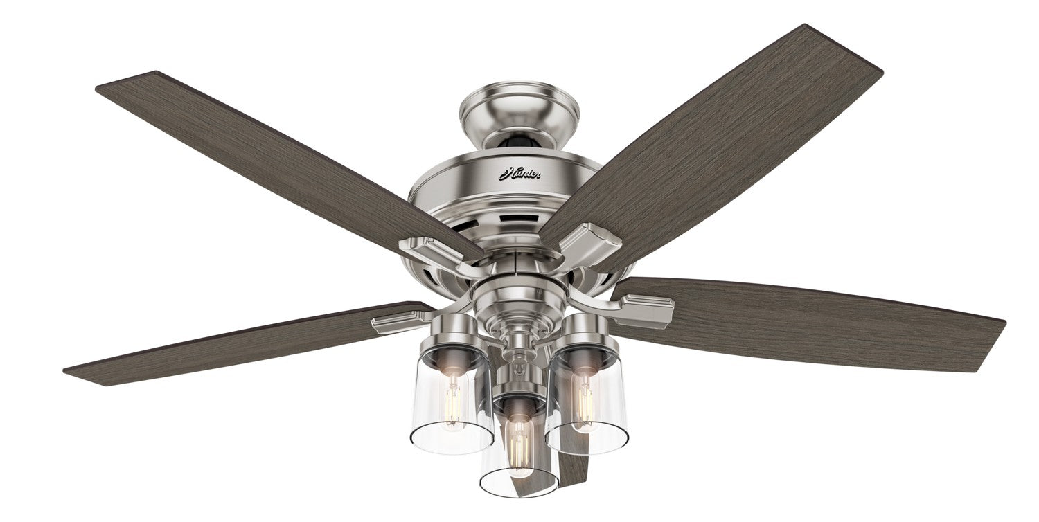 Hunter - 54190 - 52" Ceiling Fan - Bennett - Brushed Nickel