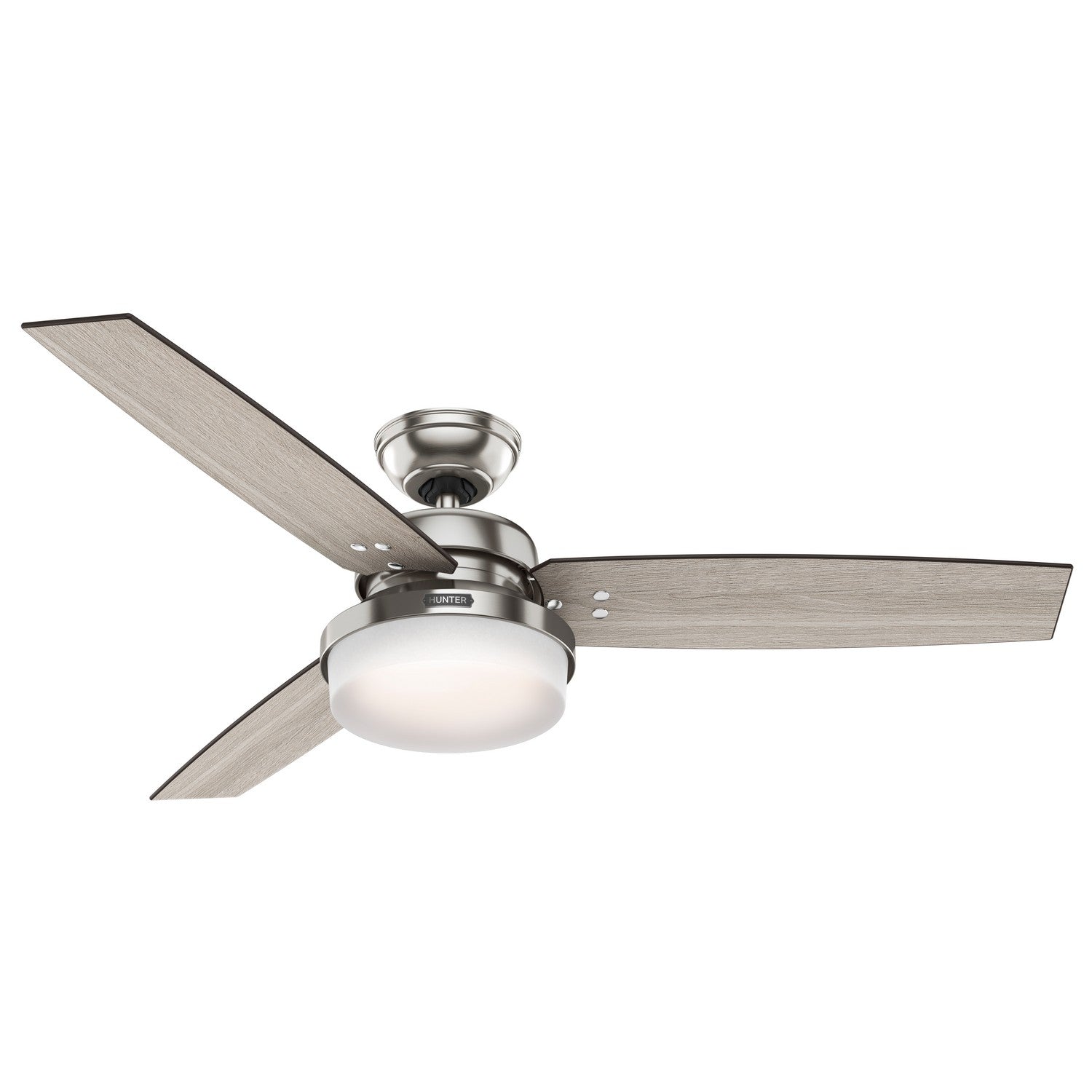 Hunter - 59157 - 52" Ceiling Fan - Sentinel - Brushed Nickel