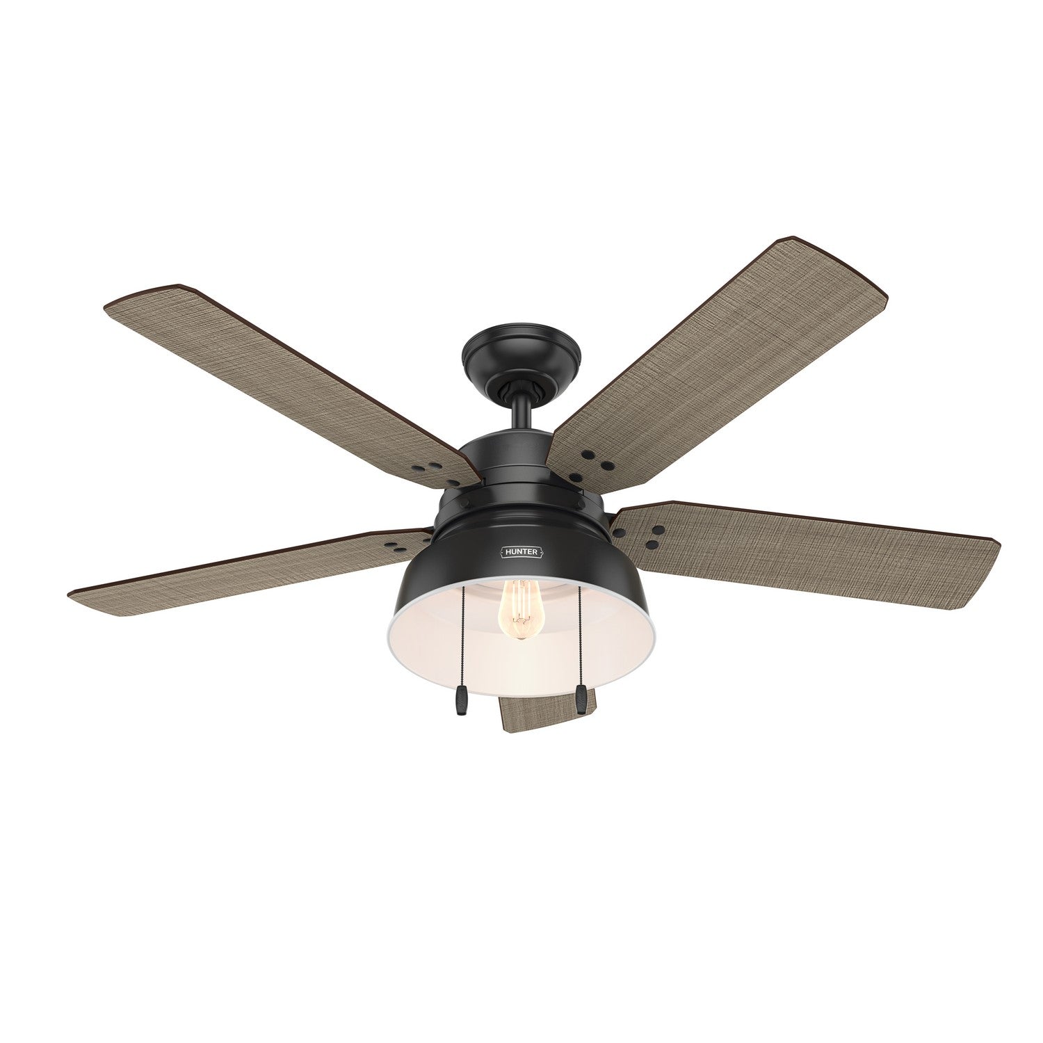 Hunter - 59307 - 52" Ceiling Fan - Mill Valley - Matte Black