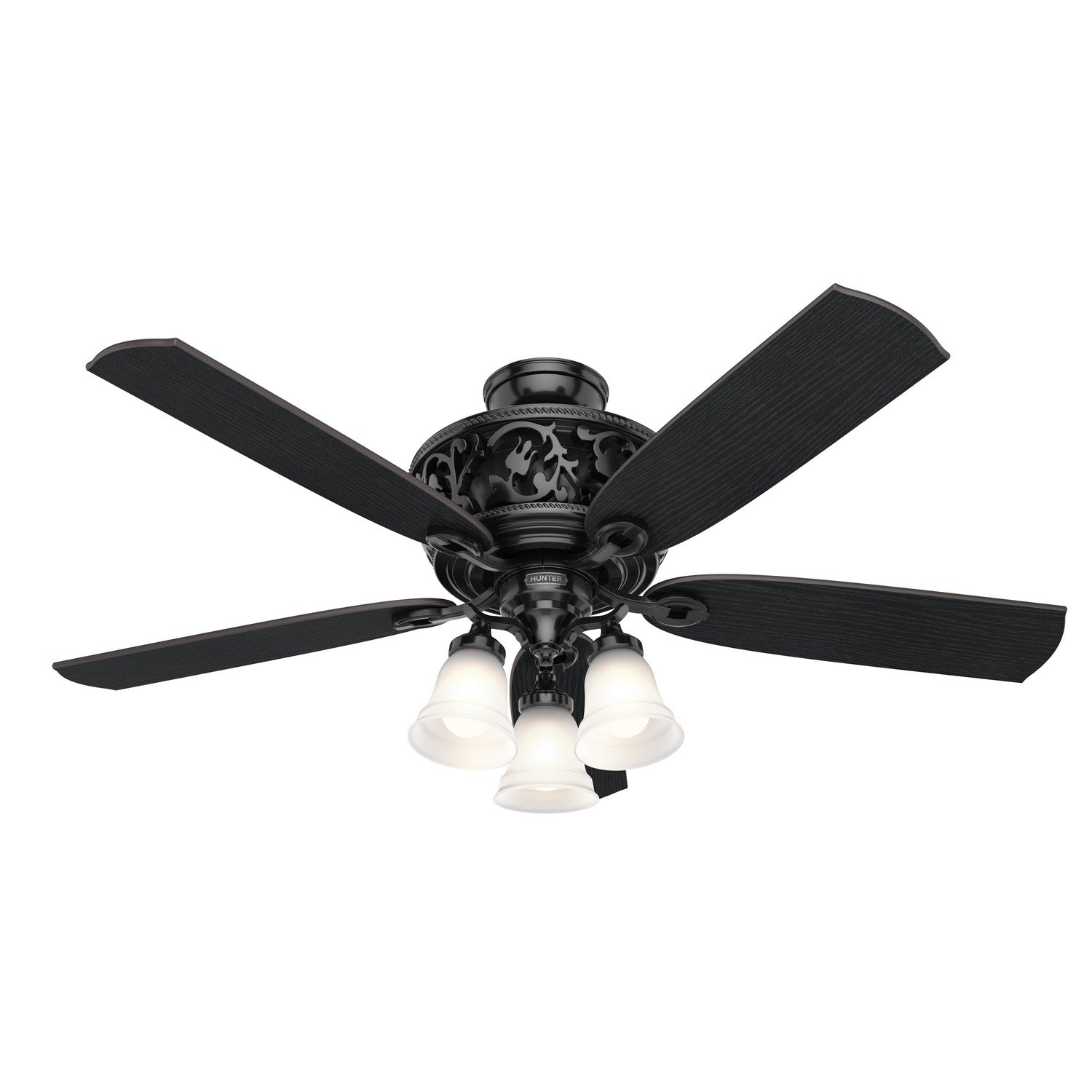 Hunter - 59545 - 54" Ceiling Fan - Promenade - Gloss Black