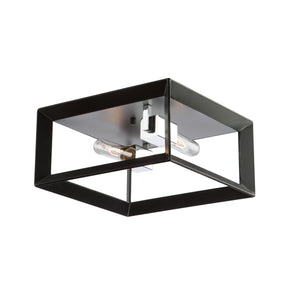 Artcraft - AC10063BC - Two Light Flush Mount - Vineyard - Black & Chrome