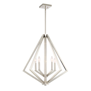 Artcraft - AC10685PN - Five Light Chandelier - Breezy Point - Polished Nickel