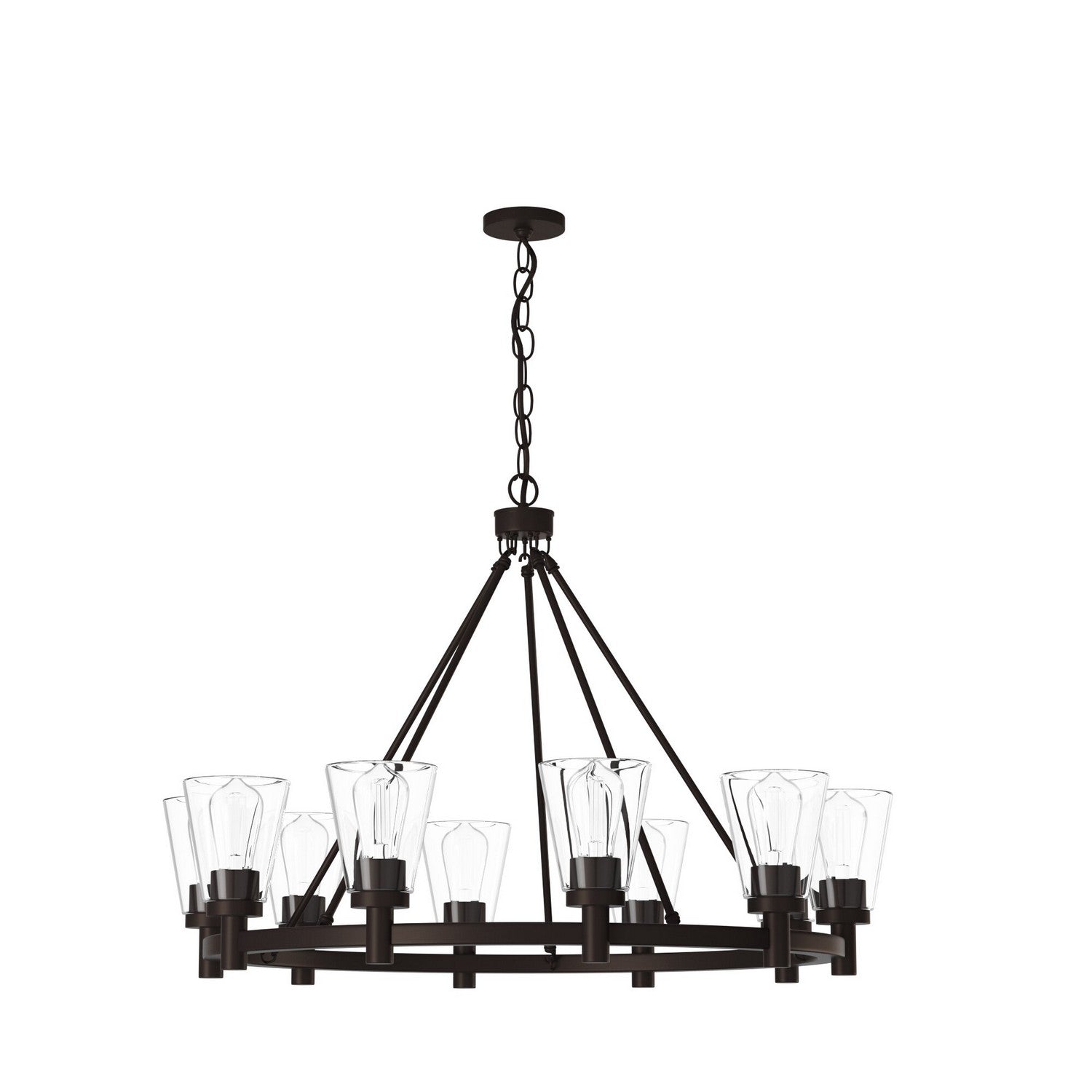 Artcraft - AC10760OB - Ten Light Chandelier - Clarence - Oil Rubbed Bronze