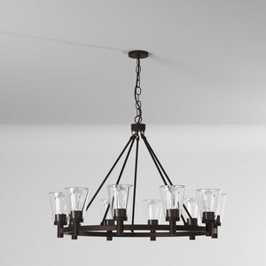 Artcraft - AC10760OB - Ten Light Chandelier - Clarence - Oil Rubbed Bronze