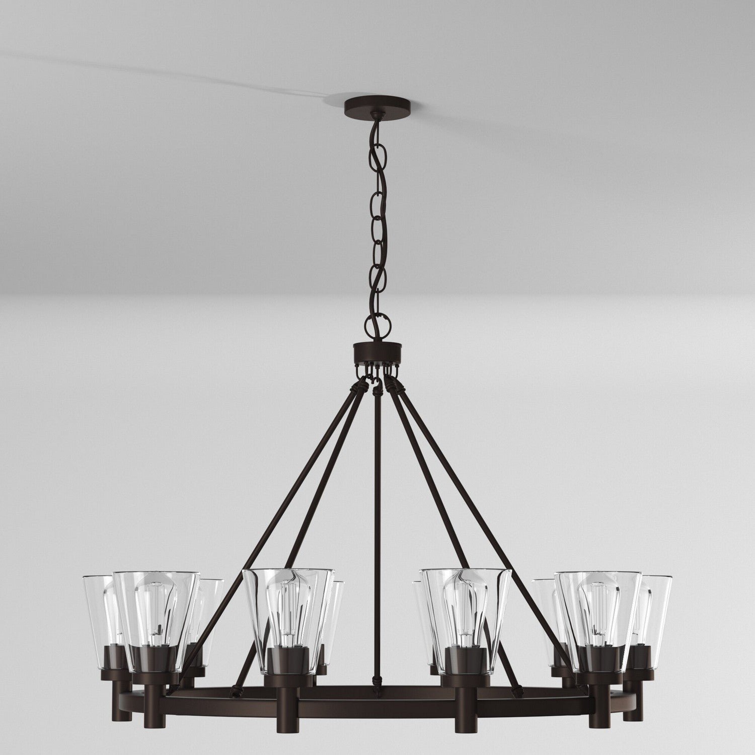 Artcraft - AC10760OB - Ten Light Chandelier - Clarence - Oil Rubbed Bronze