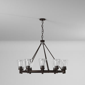 Artcraft - AC10760OB - Ten Light Chandelier - Clarence - Oil Rubbed Bronze