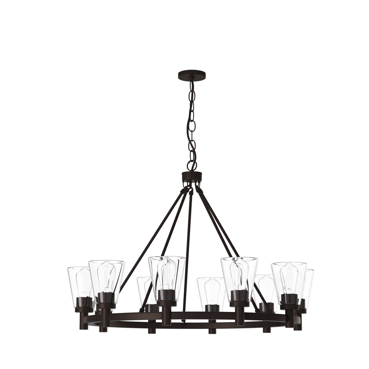 Artcraft - AC10760OB - Ten Light Chandelier - Clarence - Oil Rubbed Bronze