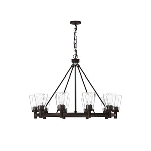 Artcraft - AC10760OB - Ten Light Chandelier - Clarence - Oil Rubbed Bronze