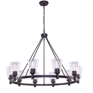 Artcraft - AC10760OB - Ten Light Chandelier - Clarence - Oil Rubbed Bronze