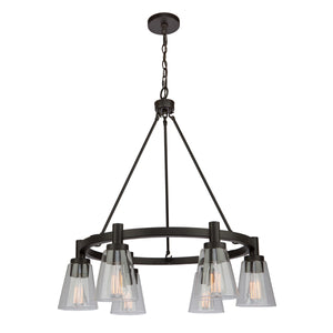 Artcraft - AC10765OB - Six Light Chandelier - Clarence - Oil Rubbed Bronze