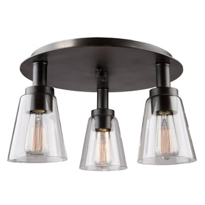 Artcraft - AC10768OB - Three Light Flush Mount - Clarence - Oil Rubbed Bronze