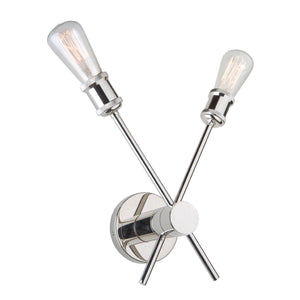 Artcraft - AC10781PN - Two Light Wall Mount - Tribeca - Polished Nickel