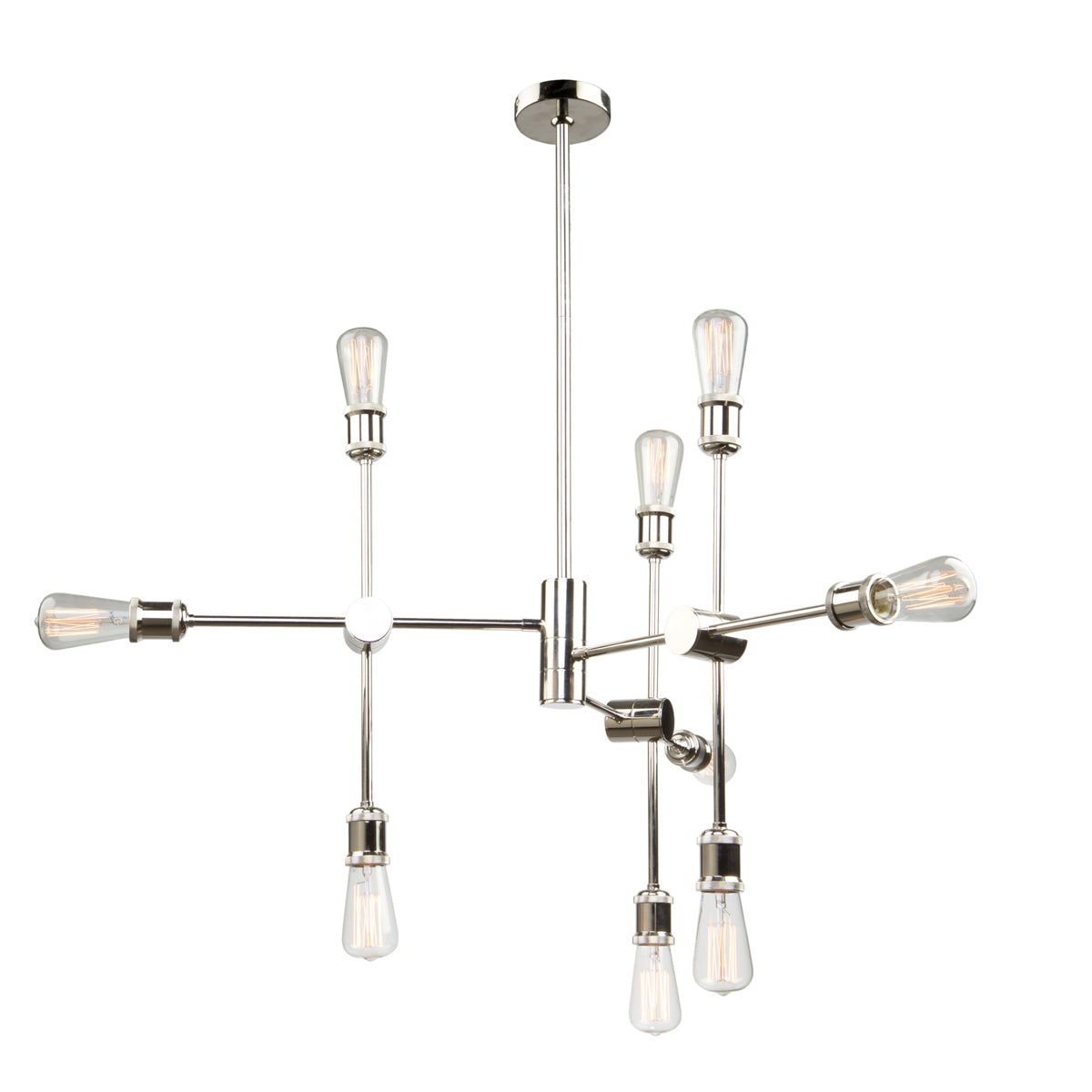 Artcraft - AC10789PN - Nine Light Chandelier - Tribeca - Polished Nickel