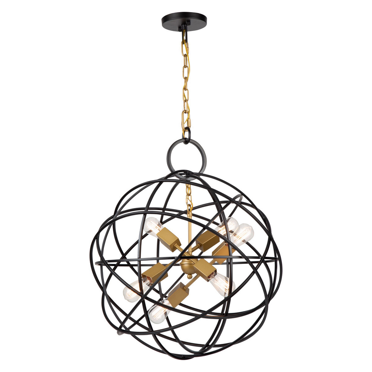 Artcraft - AC10957 - Seven Light Chandelier - Orbit - Oil Rubbed Bronze