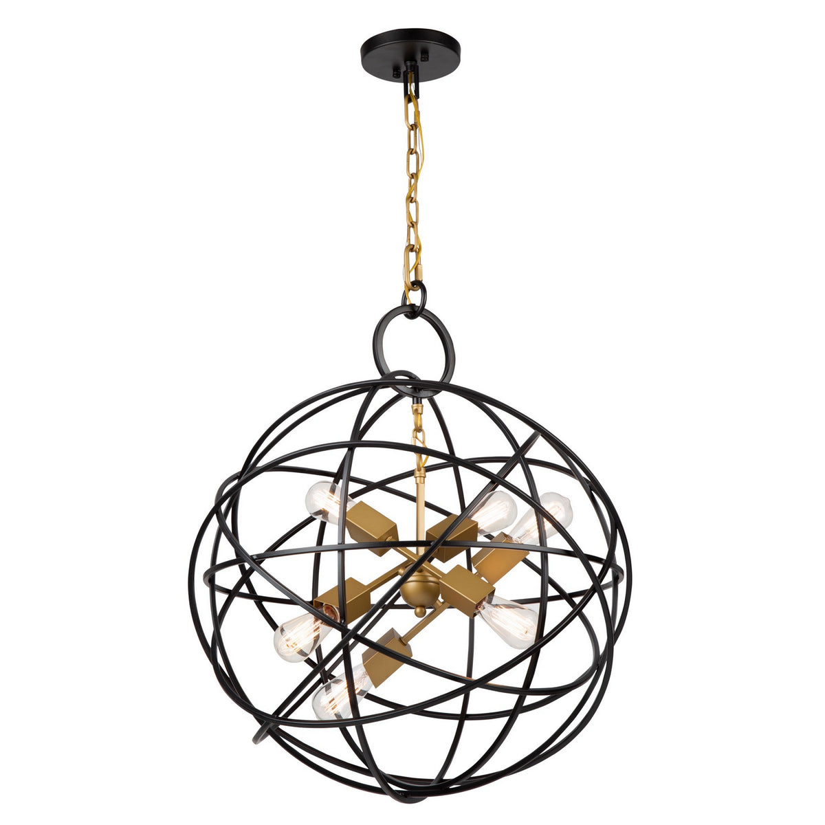 Artcraft - AC10957 - Seven Light Chandelier - Orbit - Oil Rubbed Bronze