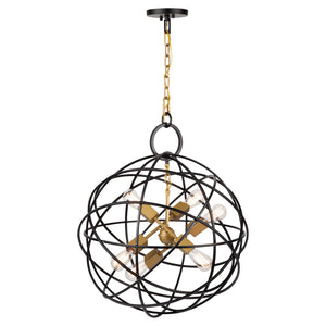 Artcraft - AC10957 - Seven Light Chandelier - Orbit - Oil Rubbed Bronze