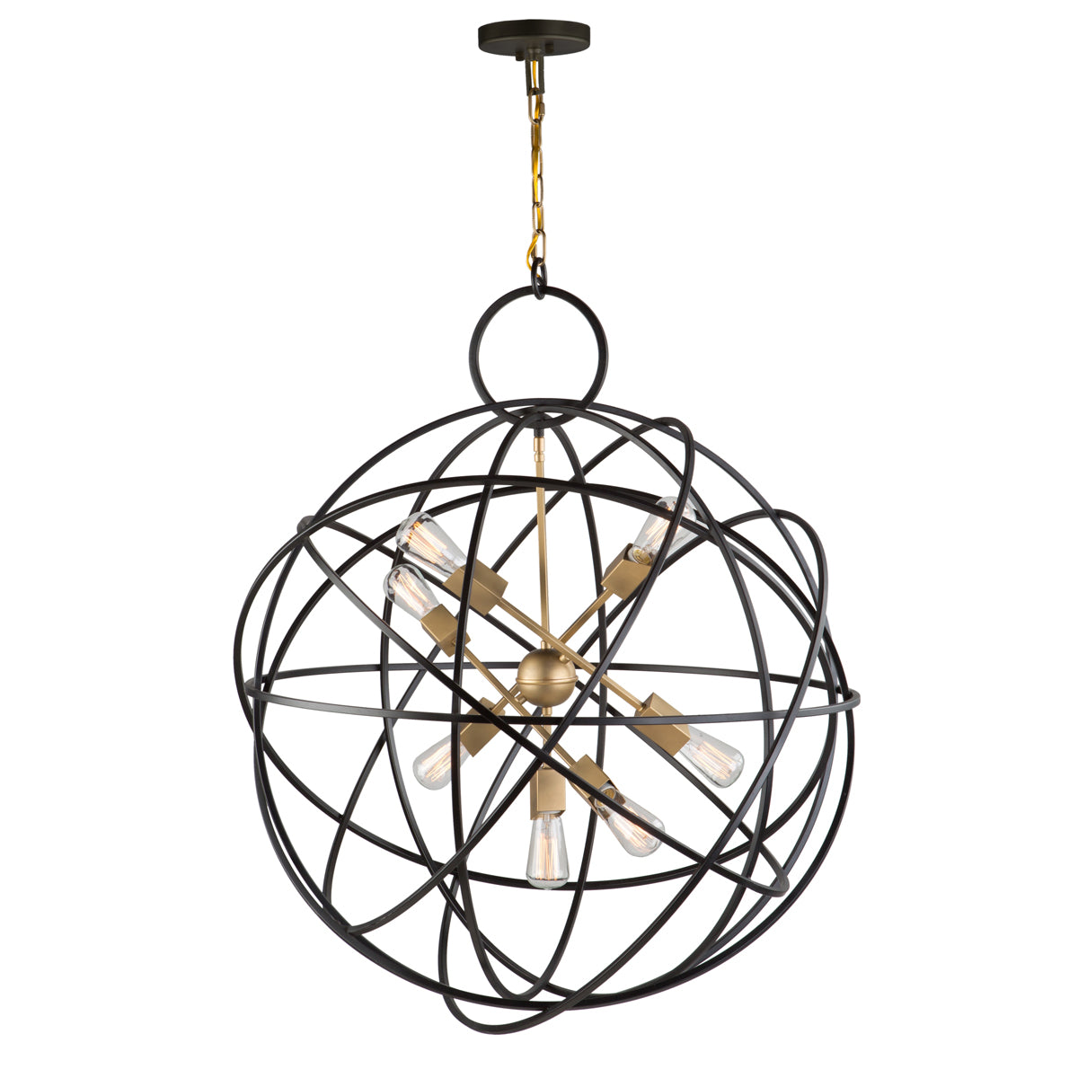 Artcraft - AC10957 - Seven Light Chandelier - Orbit - Oil Rubbed Bronze