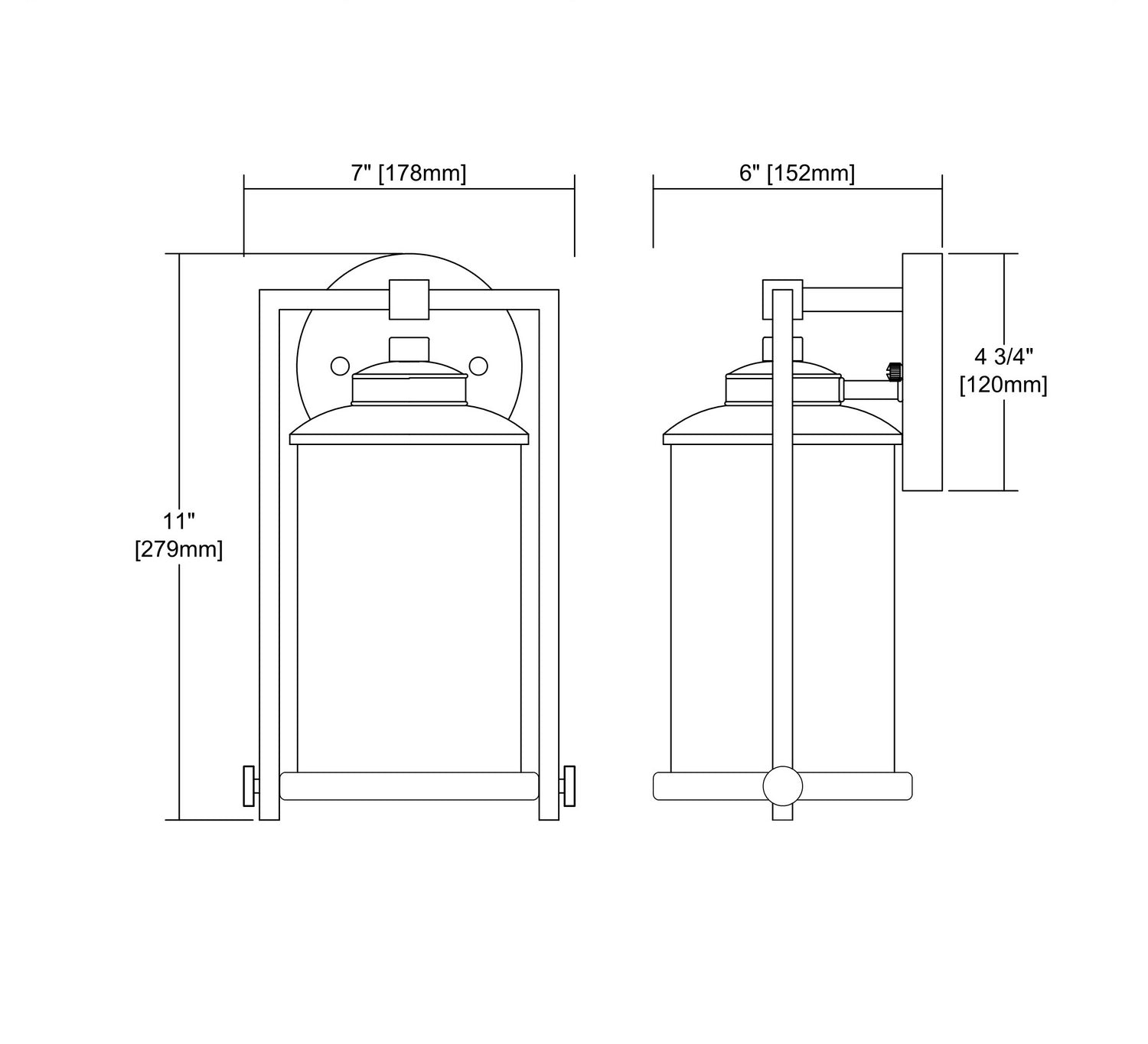 ELK Home - 46080/1 - One Light Outdoor Wall Sconce - Frampton - Aged Bronze