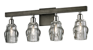 Troy Lighting - B6004-GRA/PN - Four Light Bath and Vanity - Citizen - Graphite And Polished Nickel