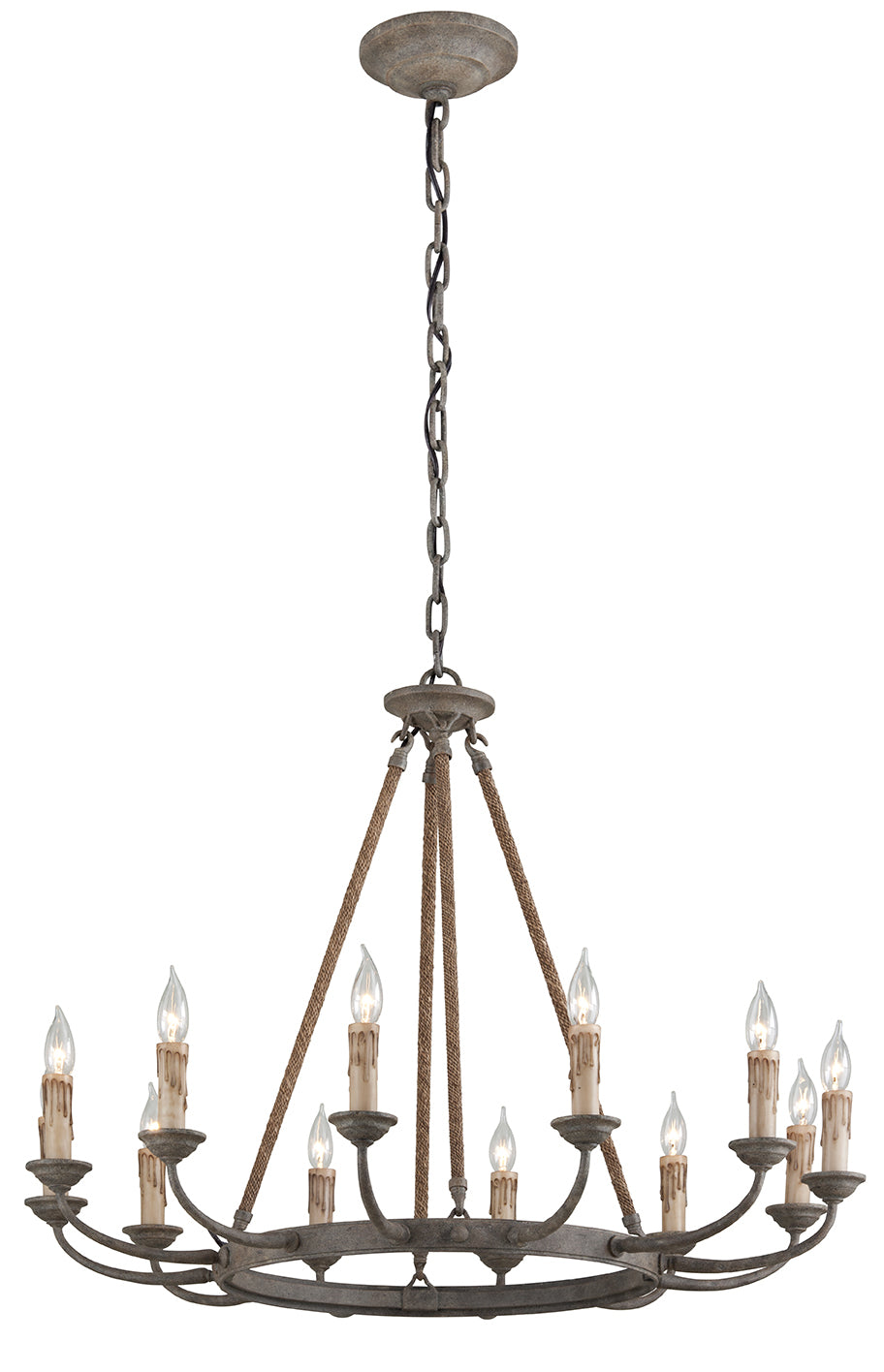 Troy Lighting - F6117-EB - 12 Light Chandelier - Cyrano - Earthen Bronze