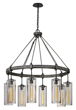 Troy Lighting - F5918 - Eight Light Chandelier - Union Square - Graphite